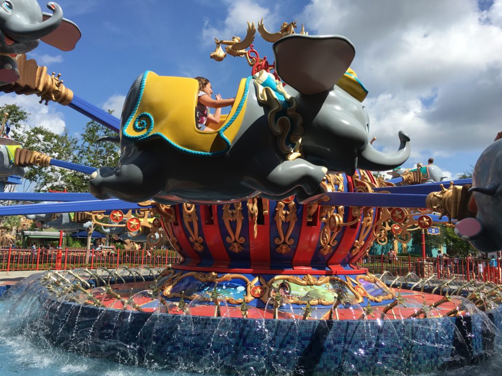 Dumbo attraction at the Magic Kingdom Park